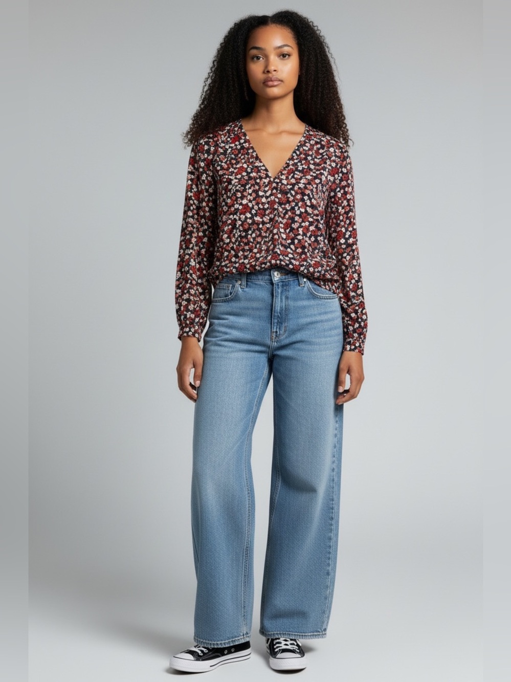 Divided High Waist Wide Leg Jeans size 14
